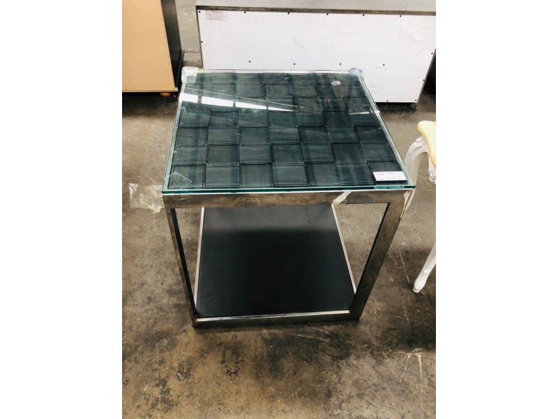 GLASS LAMP TABLE - FACTORY SECOND