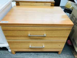 2 DRAWER BEDSIDE TABLE (BEECH)