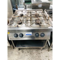 ZANUSSI 4 BURNER GAS COOKTOP WITH UNDER SHELF (USED - SOLD AS IS)