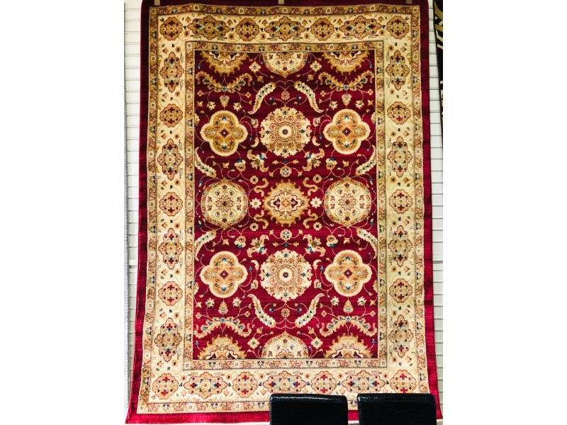 PERSIAN 160 X 230 RED RUG (1269)