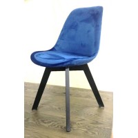 OAKLANDS DINING CHAIR - BLUE FABRIC - NEW (2 CHAIRS PER BOX)