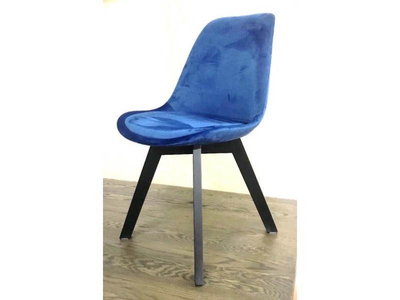 OAKLANDS DINING CHAIR - BLUE FABRIC - NEW (2 CHAIRS PER BOX)