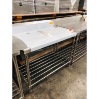 Commercial Kitchen Bench WBBD7-1200/A DISHWASHER LEFT SIDE OUTLET BENCH 1200X700X900