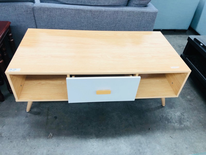 Beech Colour One Drawer Coffee Table