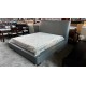 LOWEN KING SIZE GENUINE LEATHER BED IN GREY