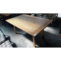 AMERICAN OAK FOLD OUT DINING / CONSOLE TABLE