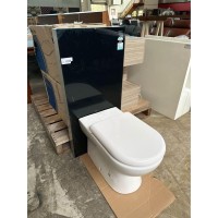 CAROMA WALL FACED TOILET SUITE - MOOCHIE MIDNIGHT - PAN, CISTERN