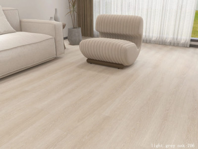 #706 LIGHT GREY OAK HYBRID SPC WATERPROOF FLOORING 1500X230MM