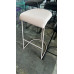 METAL FRAME BAR STOOL WITH VINYL CUSHION AND PVC BASE- 75CM HIGH IN GREEN, WHITE, BLACK & PURPLE