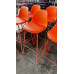 16X ORANGE BAR STOOLS- 75CM COMMERCIAL GRADE INDOOR OR OUTDOOR USE