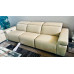 TYRONE FULL LEATHER 3 SEATER + 2 SEATER HOME RECLINING THEATRE SOFA SET RECLINING LOUNGE - VILLA PEARL RRP$9900 