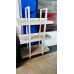 3 TIER HOME / OFFICE BOOKSHELF - WOODGRAIN LOOK WITH STEEL FRAME