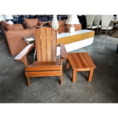 TEAK DECK CHAIR WITH FOOT REST