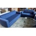 NAVY FABRIC LOUNGE SUITE - 3+3+2