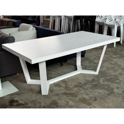 TAMMY DINING TABLE 2000MM - WHITE ASH (DT2000TAMMY-W/ASH)