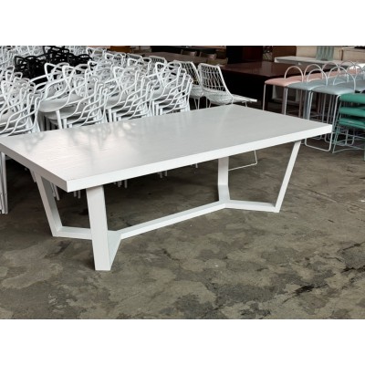 TAMMY DINING TABLE 2400MM WHITE ASH (DT2400TAMMY-W/ASH)