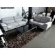 COX LIGHT GREY FABRIC 3 + 2 SEATER LOUNGE SUITE