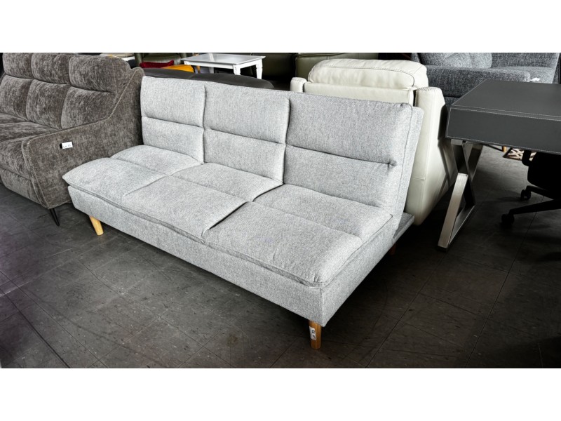 GREY FABRIC FOLD DOWN SOFA BED