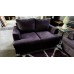 PURPLE MICROSUEDE LOUNGE SUITE 3 + 2 SEATER