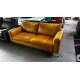 TRISTAN 2.5 SEATER LEATHER LOUNGE - VILLA HONEY - RRP$3900 