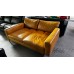 TRISTAN 2.5 SEATER LEATHER LOUNGE - VILLA HONEY - RRP$3900 