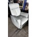 TRENTO LEATHER LOUNGE SUITE 2.5 SEATER + 2 SINGLE RECLINERS - ALL ELECTRIC - VILLA MORNING FOG - RRP$5900 