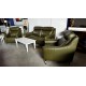 ATHENA LEATHER LOUNGE SUITE 2.5 SEATER + 2 X 1 SEATER ALL ELECTRIC RECLINING - RRP$8100 (2328C189) 010-04-07-24