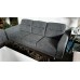 FABRIC BLUE THREE SEATER AND TWO SEATER LOUNGE SUITE RRP $6500 