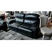 FELIX LEATHER LOUNGE SUITE 2.5 + 2 SEATER ELECTIC RECLINING - GREENWICH CHARCOAL RRP$12600