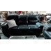 FELIX LEATHER LOUNGE SUITE 2.5 + 2 SEATER ELECTIC RECLINING - GREENWICH CHARCOAL RRP$12600