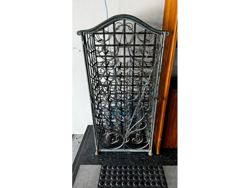 CAST IRON WINE RACK