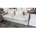 WATEGO FABRIC LOUNGE SUITE 3.5 + 3 SEATER & OTTOMAN - WARWICK HAVEN NATURAL 