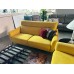 MUSTARD FABRIC LOUNGE SUITE 2.5 + 2 SEATER (N237P) 011-12-08-24