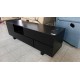 BLACK 1500MM LUMI TV UNIT WITH CHARGING DOCK, USB & LED LIGHT