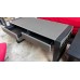 SHADOW WRITING DESK 1.4M DARK GREY PU + BLACK STEEL (GF-405)