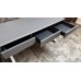 KNOX 1.4M 3 DRAWER OFFICE DESK WITH GREY/ BRUSHED ALUMINIUM 