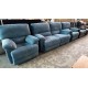 DELLE FABRIC LOUNGE SUITE - PROFILE CHANDON MARINA - 2.5 SEATER + 2 X 1 SEATER ALL RECLINING - RRP$5900 (2226C241) 011-04-07-24