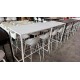 9 PIECE BAR TABLE SETTING 2400 X700 X 1100MM WITH 8 CHAIRS