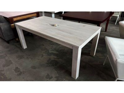 TIMBER INDOOR / OUTDOOR DINING TABLE - EX-DISPLAY - SOME MARKS