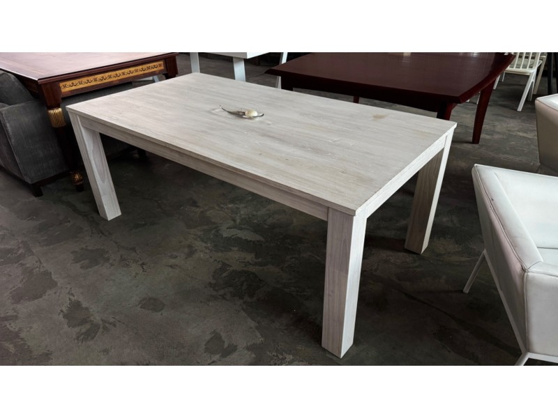 TIMBER INDOOR / OUTDOOR DINING TABLE - EX-DISPLAY - SOME MARKS