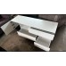 WHITE 1500MM LUMI TV UNIT WITH CHARGING DOCK, USB & LED LIGHT