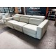 NAPLES 3 SEATER LEATHER LOUNGE ELECTRIC RECLINING - VILLA EVEREST -RRP$3900