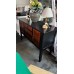 BUFFET 3 DRAWERS & 2 DOORS - BLACK/STAINED TIMBER