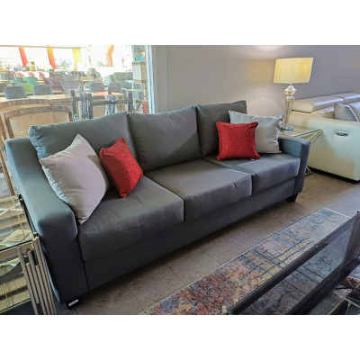 GREY FABRIC LOUNGE SUITE