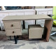 DRESSING TABLE - MICROFIBRE FABRIC + STOOL (#D5) SOLD AS IS
