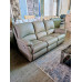 DONA 3 SEATER LEATHER LOUNGE END RECLINING - VILLA GREY RRP$3270 (029-03-07-25)2438C425