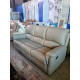 DONA 3 SEATER LEATHER LOUNGE END RECLINING - VILLA GREY RRP$3270 (029-03-07-25)2438C425