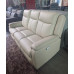 INDRA LEATHER 3 SEATER LOUNGE ELECTRIC RECLINING - VILLA PEARL RRP$2400 (018-03-07-25)2440C038 INDRA LEATHER 3 SEATER LOUNGE ELECTRIC RECLINING - VILLA PEARL RRP$2400 (018-03-07-25)2440C038