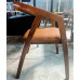 SOLID TEAK DINING CHAIR WITH BROWN CUSHION - 550MM WIDE/500MM HIGH/600MM FRONT TO BACK SOLID TEAK DINING CHAIR WITH BROWN CUSHION - 550MM WIDE/500MM HIGH/600MM FRONT TO BACK