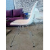 EAMES REPLICA DINING CHAIR IN GLOSS WHITE WITH CHROME LEGS